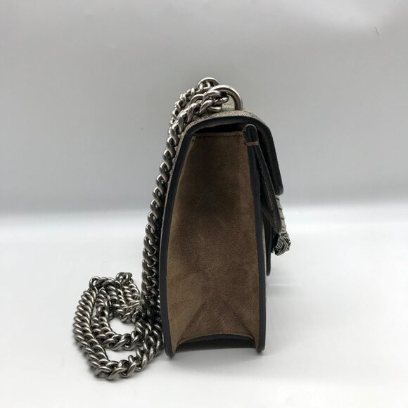 Gucci Beige And Ebony Canvas GG Supreme Mini Dionysus Shoulder Bag - Picture 3 of 10
